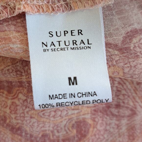 SECRET MISSION x SUPER NATURAL Aviana Floral Maxi Dress Medium Romantic Boho - Picture 8 of 11